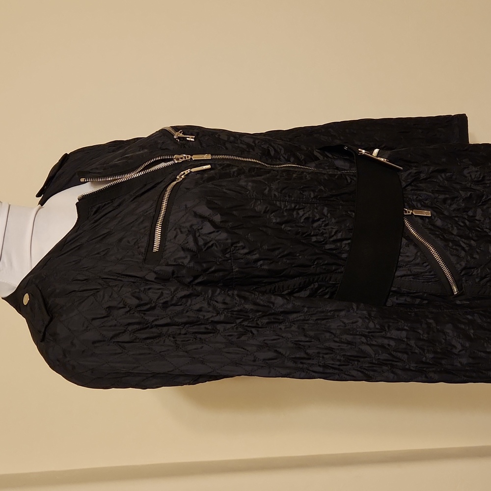 Moncler Women's Lightweight Black Nylon Jacket Size 3 - Picture 4 of 16